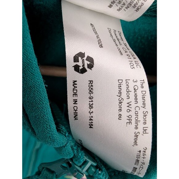 Disney Store Tinkerbell Fleece Pullover Sweater Zip Green Embroidered Womens L - Picture 3 of 7